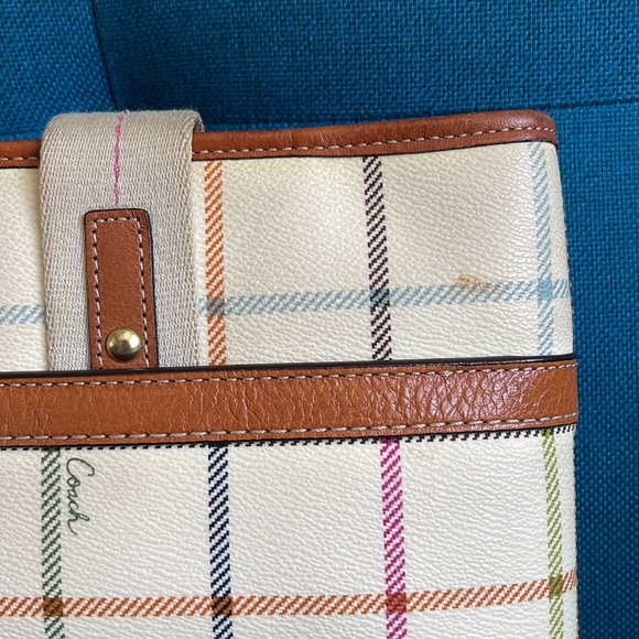 Coach 2000s Heritage Tattersall Tote - Picture 8 of 11